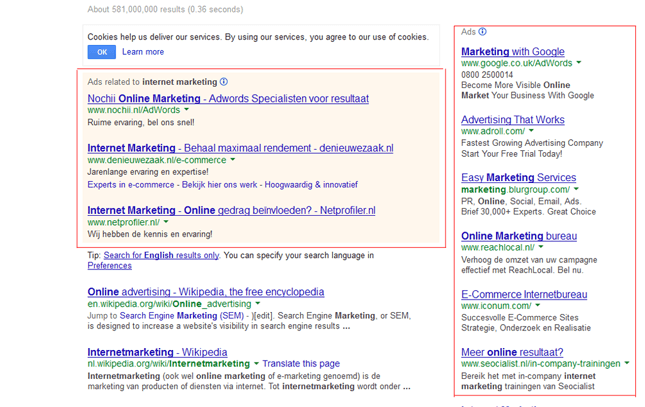 google advertenties