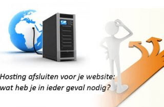 Hosting afsluiten voor je website