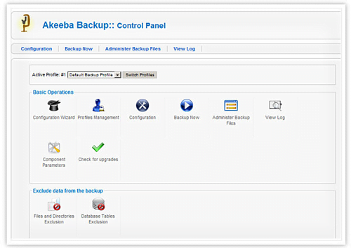 Joomla Extensions Akeeba Backup