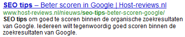 meta omschrijving google