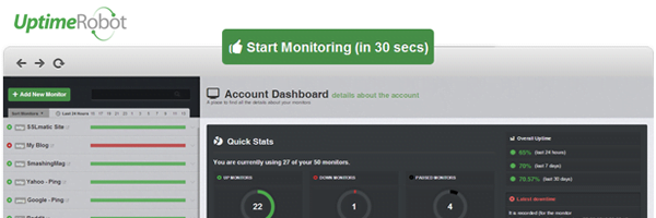 uptime website monitoren uptimerobot